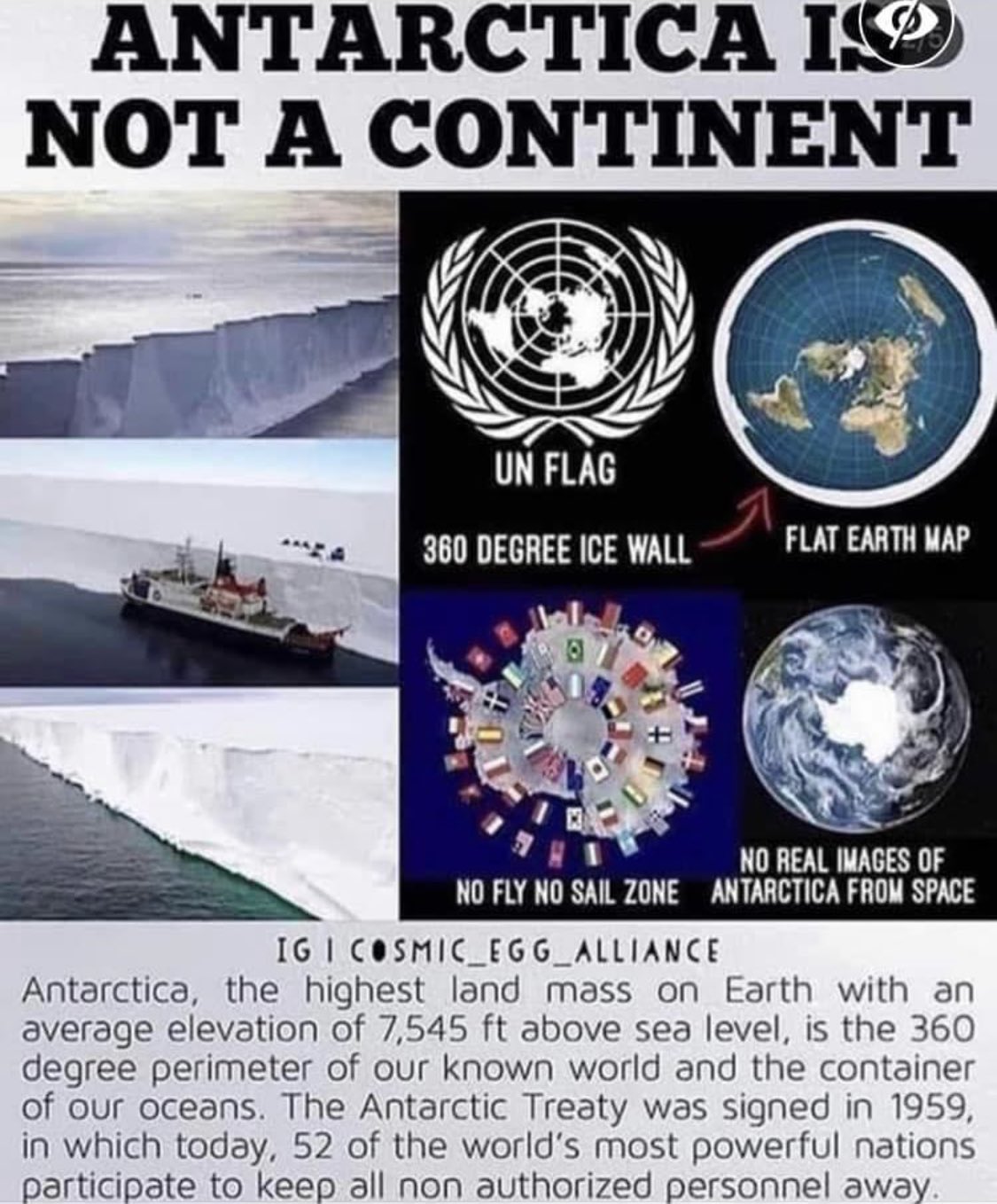 Antarctica is the ice wall surrounding the known world