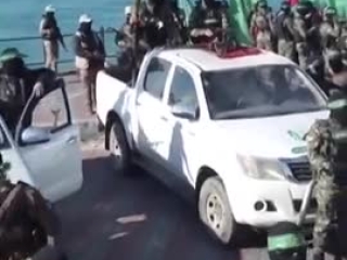 Hamas builds stage to release fake hostage