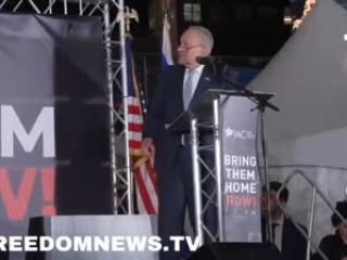 Hamas kidnapped Israeli hoax display in Time square