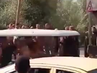 Smiling Grandma Gets Kidnapped in a Golf Cart