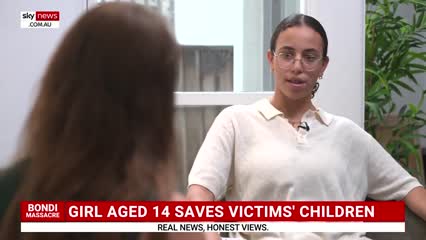Girl describes being shot and shielding two children