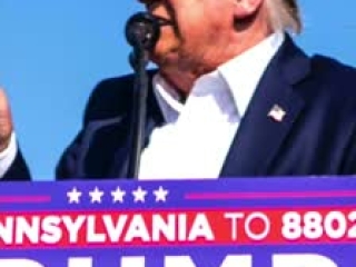 2020 Gold Trump Coin with SNAKE TONGUE on Earlobe