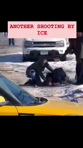 Actor Pretends To Get Injured By ICE Tear Gas Round