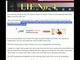 Corey Comperatore Fake Shooting Analyzed