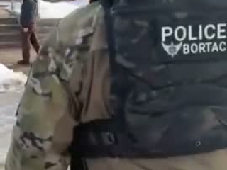 ICE pretends to be annoyed when actress follows them