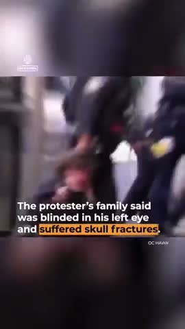 ICE Shoots Paintball Guns Under Well-Lit Outdoor Stage