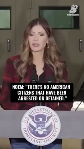 Kristi Noem Admits Nobody Is Being Detained