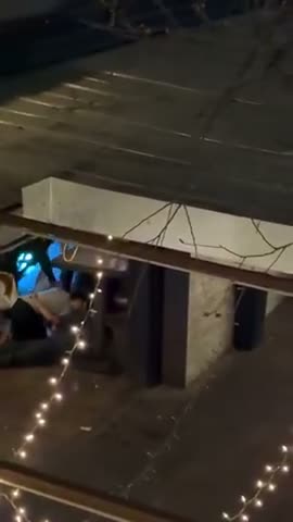 Longer clip capturing the hoax event