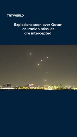 Fireworks and smartphones over Qatar