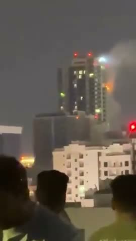 Fireworks party with smartphones in Bahrain