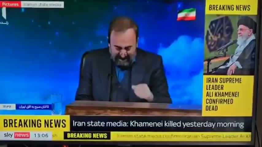 Iranian media performs fake cry for Khomeni
