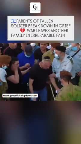 Israeli father performs fake cry at fake funeral