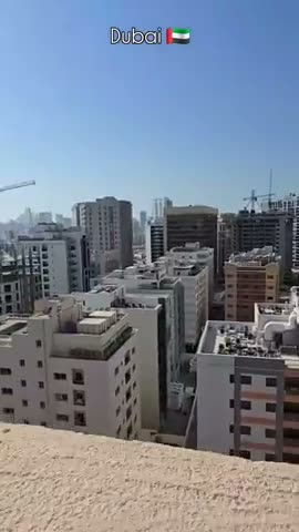 Man shows Dubai building undamaged after CGI missile strike