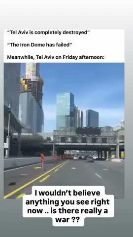 People in Tel Aviv are asking if there's even a war happening