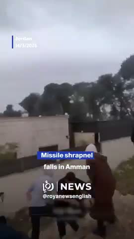 Stage prop missile displayed in Jordan