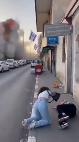 Staged panic and missile strike in Israel