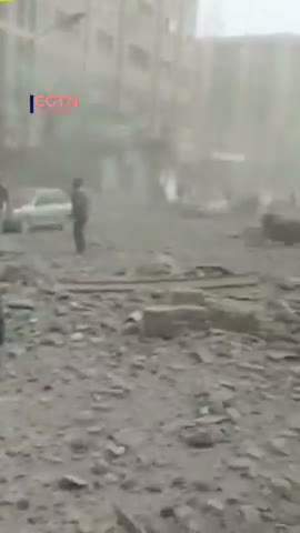 Taking a nap on the Tehran fake bombing set