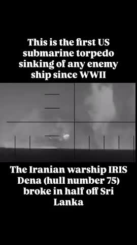 Fake sinking of the Iris Dena Iranian ship