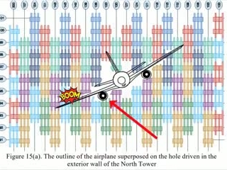 What cut the plane shaped hole?