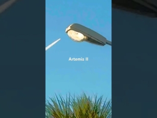 NASA Artemis II caught live