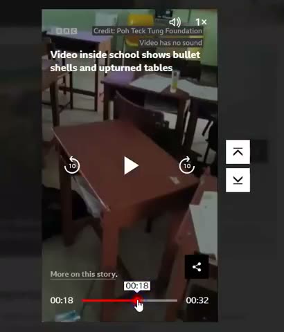 No blood or bullet holes inside the classroom