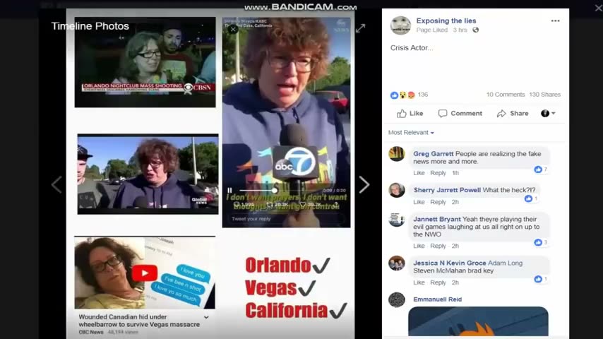 Re-using the same crisis actors?