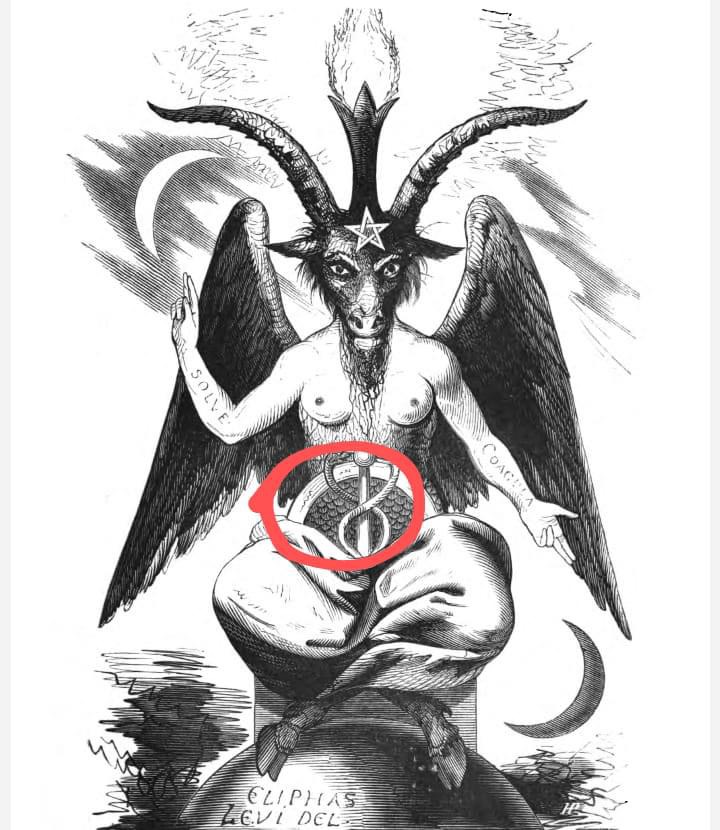 Baphomet is a female with a penis