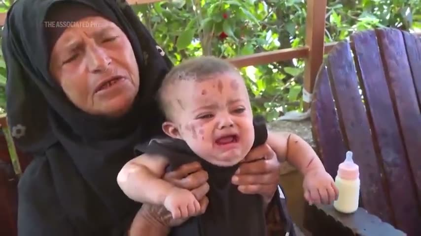 Claim 3 month old baby sole survivor of airstrike in Gaza