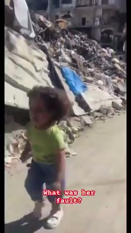 Gaza girl can't find her llama