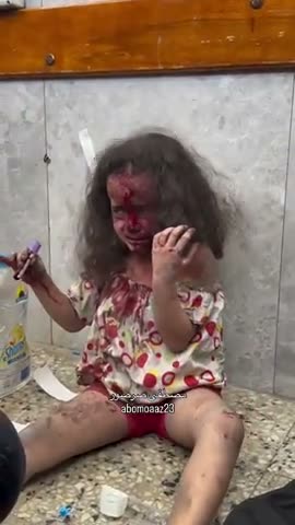 More fake blood in Gaza