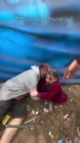 Fake blood Gaza girl
