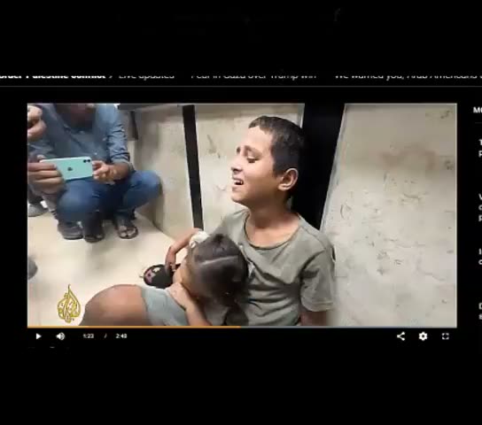 Fake Gaza hospital scene